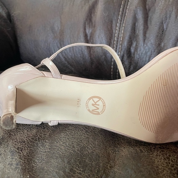 MICHAEL KORS pink ankle strap heels sz 10 m 
Please read description - Picture 10 of 12